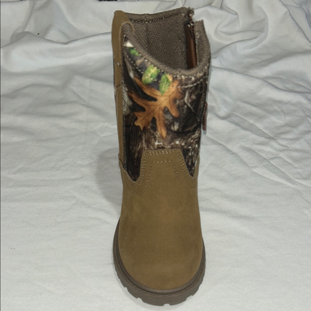 Magellan Outdoors Kids' Tan and Camouflage Boots